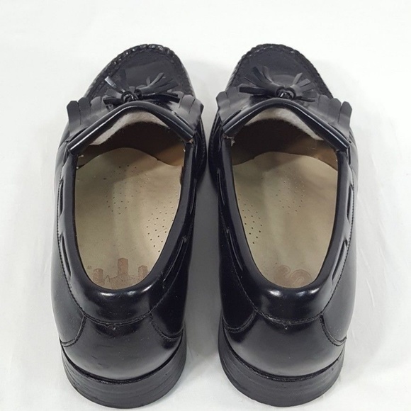 SAS Kiltie Tassel Black Loafers Men's Size 7.5 - Picture 3 of 8